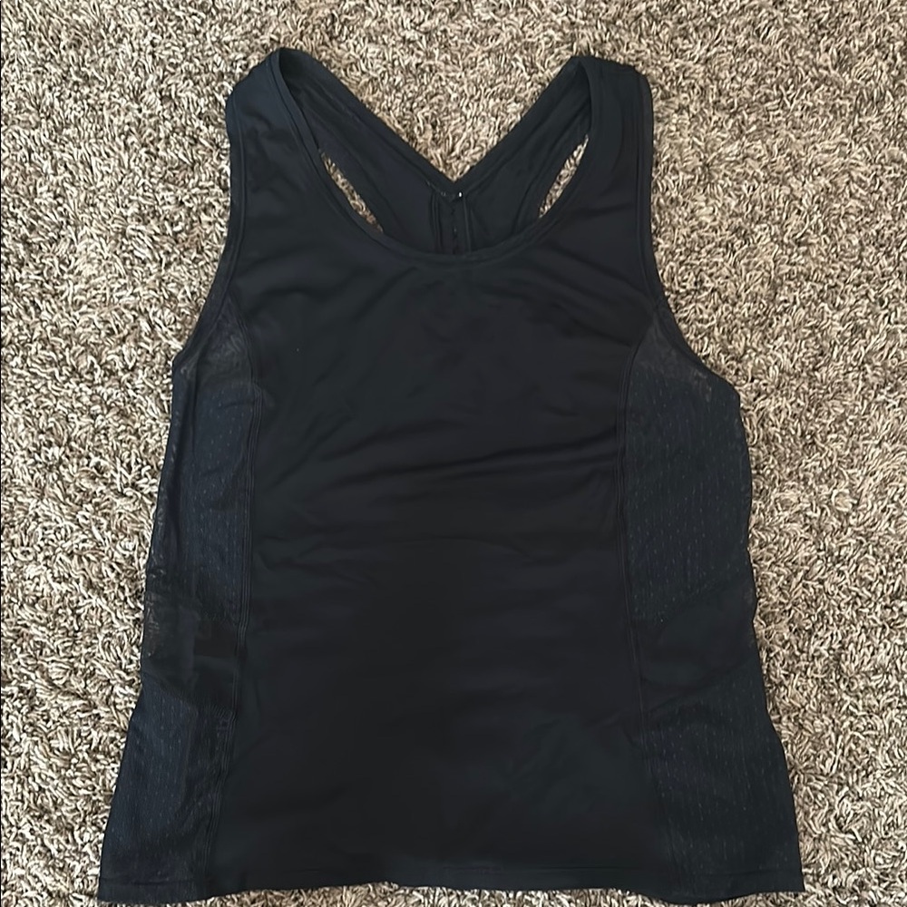 Lululemon Black Embodiment Racerback Tank Top with Mesh